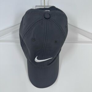 Nike Dark Gray Baseball Cap with White Swoosh